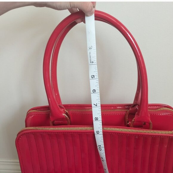 Ted Baker Red Patent Large Bag/Tote - Picture 7 of 9